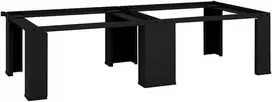 Skalbyklės pjedestalas 2 pcs Juodas 127 x 54,5 x 32,5 cm