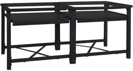 Skalbyklės pjedestalas 2 pcs Juodas 120 x 56 x 52 cm Plienas