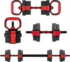 SPORTNOW 4-in-1 hantelių rinkinys reguliuojamas 15 KG jėgos treniruotėms namuose