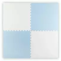 Ricokids didelis putplasčio dėlionės kilimėlis 60x60 cm 4 vnt. mėlynos ir baltos spalvos