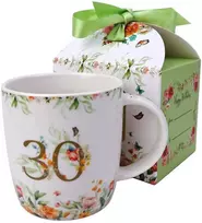 DUO Porcelianinis puodelis 400ml,"30 gimtadienis"