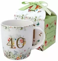 DUO Porcelianinis puodelis 400ml,"40 gimtadienis"