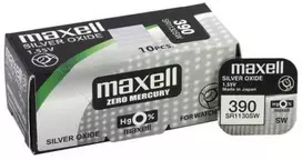 Maxell sidabro oksido baterijos 390/389/SR 1130 SW/G10 1.55V, 10vnt.