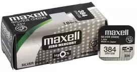 Maxell sidabro oksido baterijos 384/392/SR 41 SW/SR 736 SW/G3 1.55V, 10vnt.