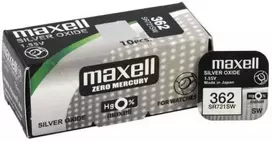 Maxell sidabro oksido baterijos 362/361/SR 721 SW/G11 1.55V, 10vnt.
