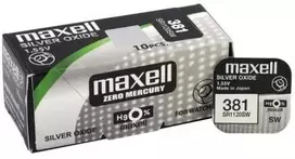 Maxell sidabro oksido baterijos 381/391/SR 1120 SW/G8 1.55V, 10vnt.