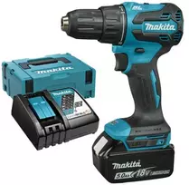 Makita DHP490RTJ Akumuliatorinis smūginis gręžtuvas 18V, BL, 13mm, 65 Nm, 2x5,0Ah, DC18RC, Makpac2