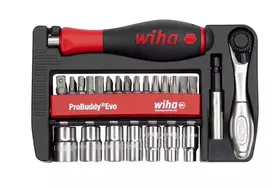 Wiha antgalių rinkinys ProBuddy® Evo mixed 40-pcs., 1/4