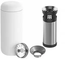 Termo puodelis 473 ml Carter Move Mug Fellow baltas +Zaparzacz Carter Infuser
