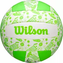 Žalia ir balta Wilson tinklinio kamuolys