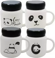 Keraminis puodelis Panda su užsukamu dangteliu - 2