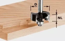 Festool Užkaitų freza su apsukamomis pjovimo plokštelėmis HW S8 D38/12