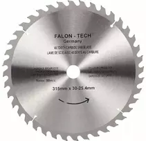 Falon Tech Medienos pjovimo diskas 315/30-25,4/40T.