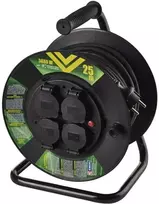 NULL Ilgintuvas ritėje su įžeminimu IP44 Emos 4viet./25m/3x1.5mm