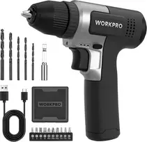 WORKPRO belaidžių suktuvų rinkinys 8 V, USB-C įkrovimas, 2000 mAh akumuliatorius, W122081A