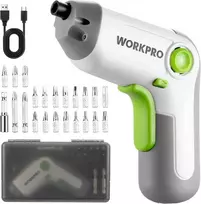 WORKPRO akumuliatorinis suktuvas 3,6 V, 210 aps./min, 2000 mAh, USB-C, LED, W121070A