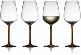 Lyngby Glas Lyngby vyno taurės Vienna, 53 cl, 4 vnt., gintaro spalvos
