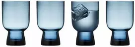 Lyngby Glas Sorrento vandens stiklinės, 300 ml, 4 vnt., mėlynos