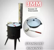 Kazan Mangal Krosnelė kazanui / 12l Kazanas / Kiaurasamtis