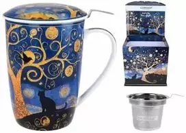 Carmani puodelis su sieteliu ir dangteliu 600ml V.van Gogh