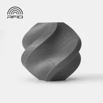 3D Plastikas – Filamentas ABS With spool/Su rite Sidabro spalvos | 1.75 mm, 1kg | Bambu Lab