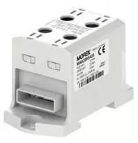 MOREK OTL95-2B jungtis pilka 2xAl/Cu 6-95mm2 3x1x24 1000V AC / 1500V DC Universalus gnybtas su įvadu lanksčiam bėgeliui MAA2095A20