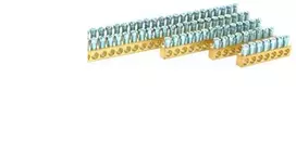 MOREK žalvarinė gnybtų juosta BB147, 147 bėgeliai, 1,5-16 mm², 63A, 1 m MAD0147E21