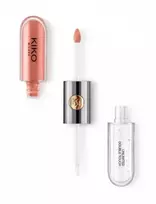 Kiko Milano dvipusis lūpų blizgis spalva 129 Burnt Tangerine