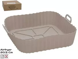Lumarko silikoninė keptuvės forma oro keptuvei 20,5x20,5x6,5 cm rutulys KITCHEN&GO