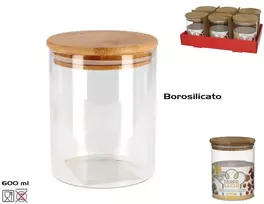 Borsilikāta stikla burka 600 ml 13 × 10 × 10 cm KITCHEN&GO ()