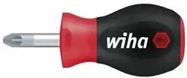 Atsuktuvas Wiha SoftFinish® Phillips, trumpas Stubby (PZ1 x 25x4,5mm)