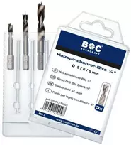 Grąžtas Medžio grąžtų rinkinys ¼" Bit-shank Bohrcraft 5/6/8 mm, 3 vnt