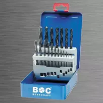 Grąžtas Grąžtų rinkinys Bohrcraft DIN 338 HSS-R/ 1,0 - 10,0 x 0,5 mm, 19 vnt.