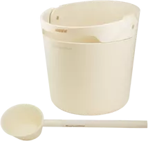 HARVIA Helmi pirties kibirėlio ir samčio rinkinys, Ivory