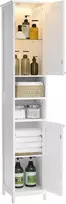 Songmics Vonios spintelė 30x30x170 cm Balta MDF