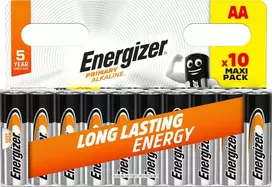 Energizer battery Primary Alkaline AA DHP10 ()