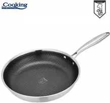 Cooking By Heinner NERŪDIJANČIO PLIENO KEPTUVE SU 3 SLUOKSNIAIS, 30X6 CM, TITANIUM 3, HEINNER GAMINTOJAS