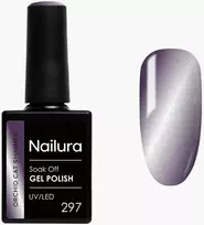 Nailura - Orchid Cat Shimmer gelinis lakas 297 - Tamsiai violetinė - 10 ml