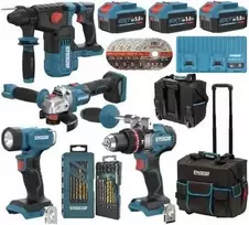 Erbauer G2 15in1 įrankių rinkinys su baterijomis