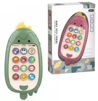 Interaktyvus žaislinis spalvingas telefonas (žalias)