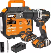 WORX belaidis smūginis gręžtuvas 20 V, 60 Nm, bešepetėlinis variklis, 2 greičiai, WX352