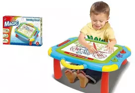 Malplay Magnetinė piešimo lenta su staliuku
