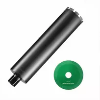 Šlapio pjovimo deimantinis grąžtas betonui ir plytoms gręžti, su lazeriniu suvirinimu ir pjovimo disku, 108 mm skersmuo, 355 mm gylis, betono gręžimo karūna, deimantinis gręžimo antgalis