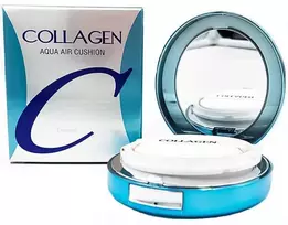 ENOUGH Collagen Aqua Air Cushion SPF50+ PA+++ - drėkinamasis makiažo pagrindas-kušonas su kolagenu, 15g