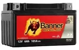Banner 6Ah Bike Bull AGM 12V 105A akumuliatorius 150x87x95mm