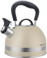 King Hoff Virdulys su gwizdkiem, 1.8l, stali nierdzewnej, smėlio spalva, kinghoff, kh-1854
