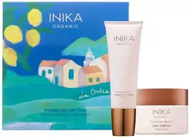 Inika Organic INIKA HYDRATING DAY SKIN DUO Dovanų rinkinys (veido prausiklis 100 ml + veido kremas 50 ml)