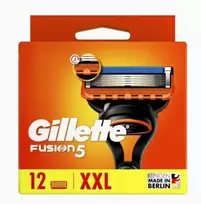 Gillette Fusion5 , Men, Gillette, Fusion5, Nerūdijantis plienas, Juodas, Mėlyna, Oranžinis, Nerūdijantis plienas, 12 pc(s)