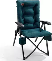 EVER ADVANCED sulankstoma kempingo kėdė su 4 padėčių reguliuojamu atlošu, 50 × 50 × 109 cm, iki 150 kg