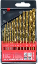 Grąžtas AW-Tools AWTOOLS METALO GRĄŽTŲ RINKINYS SU TITANO DANGA 13vnt./1,5-6,5mm/